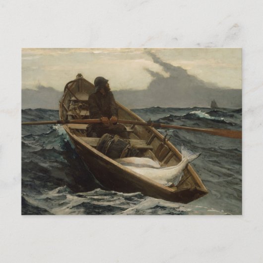 Winslow Homer - de Mistwaarschuwing Briefkaart (Voorkant)