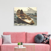 Winslow Homer - de Mistwaarschuwing Canvas Afdruk (Insitu (Woonkamer))