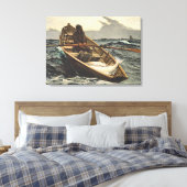 Winslow Homer - de Mistwaarschuwing Canvas Afdruk (Insitu (Slaapkamer))