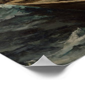 Winslow Homer - de Mistwaarschuwing Poster (Hoek)