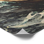 Winslow Homer - de Mistwaarschuwing Poster (Hoek)