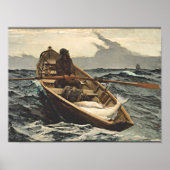 Winslow Homer - de Mistwaarschuwing Poster (Voorkant)
