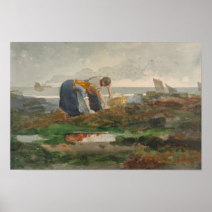 Winslow Homer - De mosselbewaarders Poster