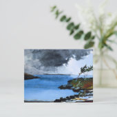 Winslow Homer - De Naderende Storm Kaart (Staand voorkant)