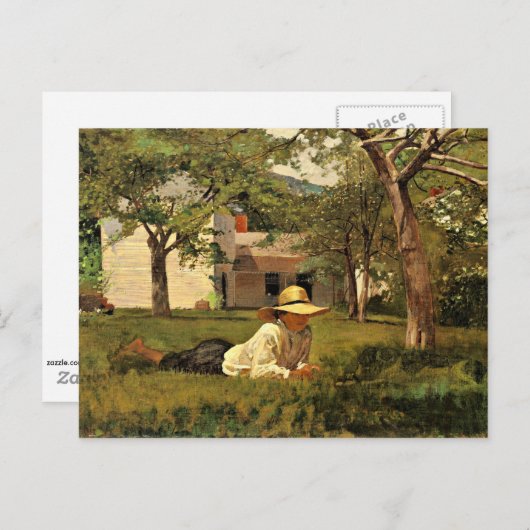 Winslow Homer - De Nooning Briefkaart (Voorkant / Achterkant)