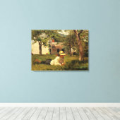 Winslow Homer - De Nooning Canvas Afdruk (Insitu (Houten vloer))