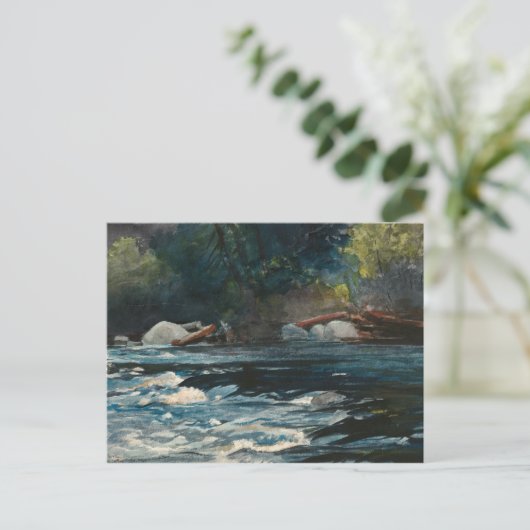 Winslow Homer - De Rapids, de Hudson rivier Briefkaart (Staand voorkant)