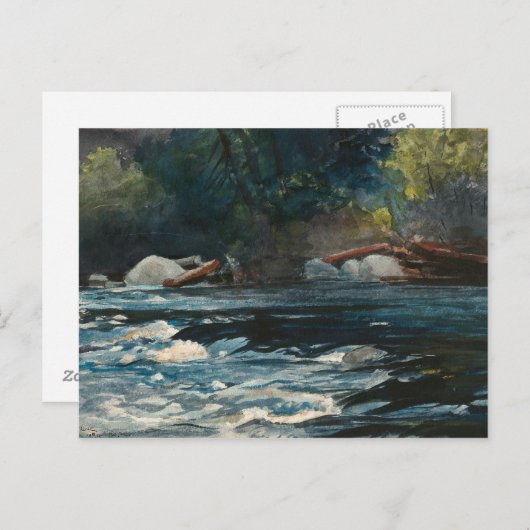 Winslow Homer - De Rapids, de Hudson rivier Briefkaart (Voorkant / Achterkant)