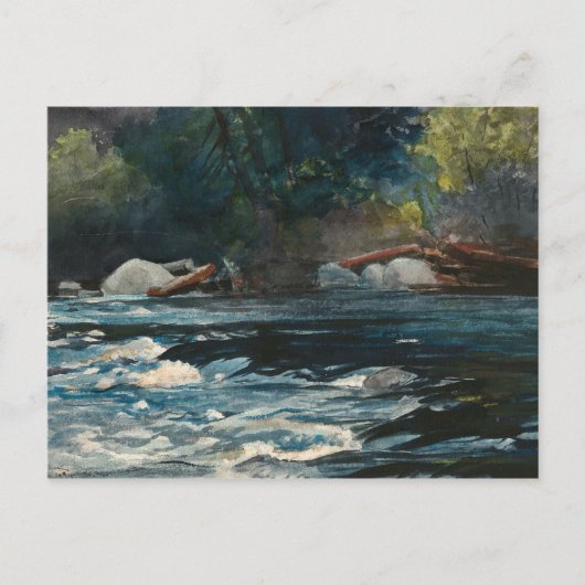 Winslow Homer - De Rapids, de Hudson rivier Briefkaart (Voorkant)