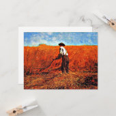 Winslow Homer - De veteraan in een nieuw veld Kaart (Voorkant / Achterkant in situ)