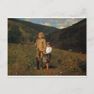  Winslow Homer die de pasta oversteekt Briefkaart