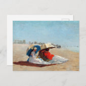 Winslow Homer East Hampton Beach, Long Island Briefkaart (Voorkant / Achterkant)
