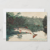 Winslow Homer Fisherman's Birthday Kaart (Voorkant)
