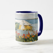 Winslow Homer Flower Garden en Bungalow Bermuda Mok (Voorkant rechts)