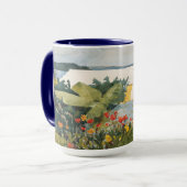 Winslow Homer Flower Garden en Bungalow Bermuda Mok (Voorkant links)