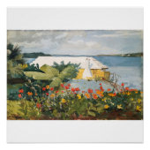 Winslow Homer Flower Garden en Bungalow Bermuda Perfect Poster (Voorkant)
