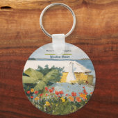 Winslow Homer Flower Garden en Bungalow Bermuda Sleutelhanger (Voorkant)
