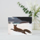 WINSLOW HOMER: FOX HUNT, 1893 BRIEFKAART (Staand voorkant)