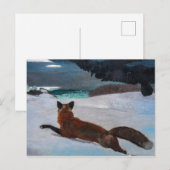 Winslow Homer Fox Hunt Briefkaart (Voorkant / Achterkant)