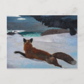  Winslow Homer Fox Hunt Briefkaart (Voorkant)