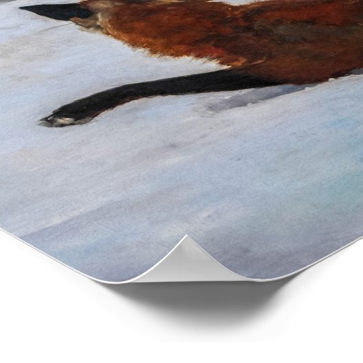 Winslow Homer Fox Hunt Poster (Hoek)