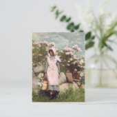 Winslow Homer Girl en Laurel Briefkaart (Staand voorkant)