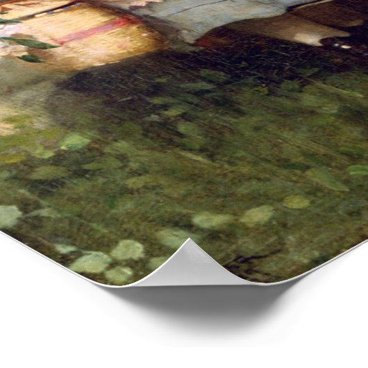 Winslow Homer Girl en Laurel Poster (Hoek)