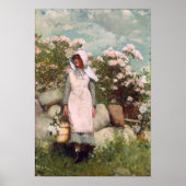 Winslow Homer Girl en Laurel Poster (Voorkant)