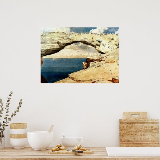 Winslow Homer - Glass Windows Poster (Keuken)