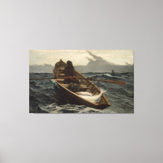 Winslow Homer Halibut Vist Canvas Afdruk (Voorkant)