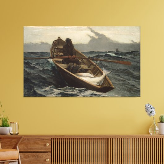 Winslow Homer Halibut Vist Canvas Afdruk (Insitu (Woonkamer))