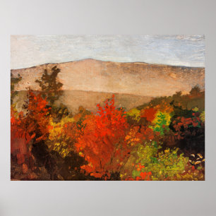 Winslow Homer, herfst boomtoppen, Poster