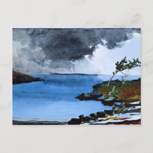Winslow Homer - Het komende Storm Briefkaart (Voorkant)