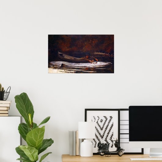 Winslow Homer Hound en Hunter Poster (Thuiskantoor)