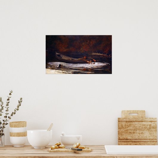 Winslow Homer Hound en Hunter Poster (Keuken)