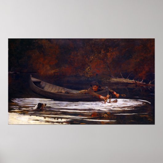 Winslow Homer Hound en Hunter Poster (Voorkant)