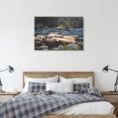  Winslow Homer Hudson Canvas Afdruk (Insitu (Slaapkamer))