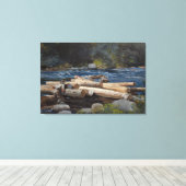  Winslow Homer Hudson Canvas Afdruk (Insitu (Houten vloer))