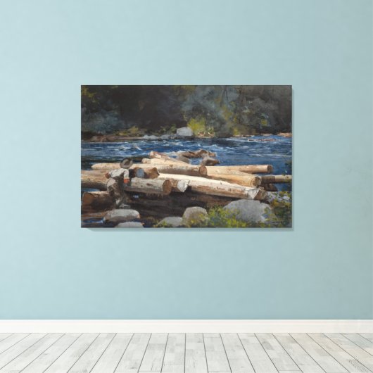 Winslow Homer Hudson Canvas Afdruk (Insitu (Houten vloer))