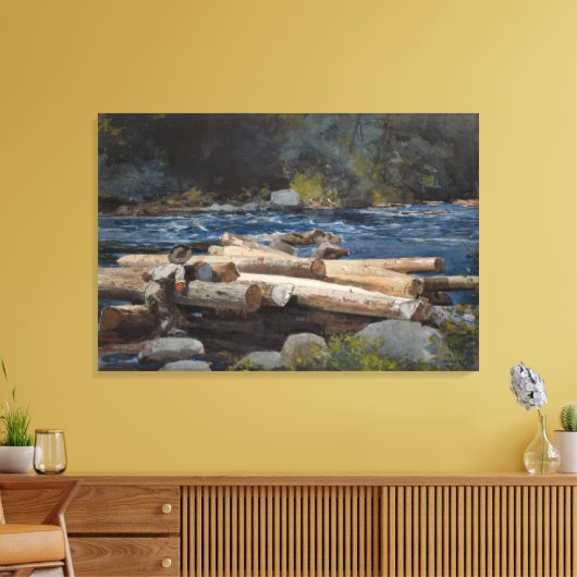 Winslow Homer Hudson Canvas Afdruk (Insitu (Woonkamer))