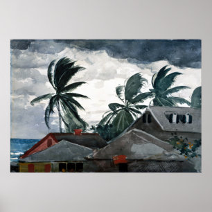 Winslow Homer Hurricane, Bahama's Poster
