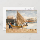 Winslow Homer-illustratie, Summertime Briefkaart (Voorkant / Achterkant)