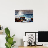 Winslow Homer Incoming Tide, Scarboro Maine Poster (Thuiskantoor)