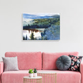 Winslow Homer - Indian Village Adirondacks Canvas Afdruk (Insitu (Woonkamer))