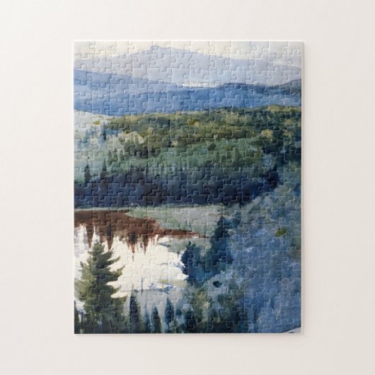 Winslow Homer - Indian Village Adirondacks Legpuzzel (Verticaal)