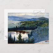 Winslow Homer kunst, Indiaans dorp, Adirondacks Briefkaart (Voorkant / Achterkant)