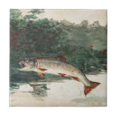 Winslow Homer Leaping Trout Tile Tegeltje (Voorkant)