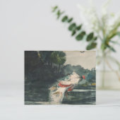  Winslow Homer Life Size Black Bass Briefkaart (Staand voorkant)