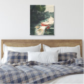  Winslow Homer Life Size Black Bass Canvas Afdruk (Insitu (Slaapkamer))
