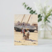 Winslow Homer mand van Clams Briefkaart (Staand voorkant)